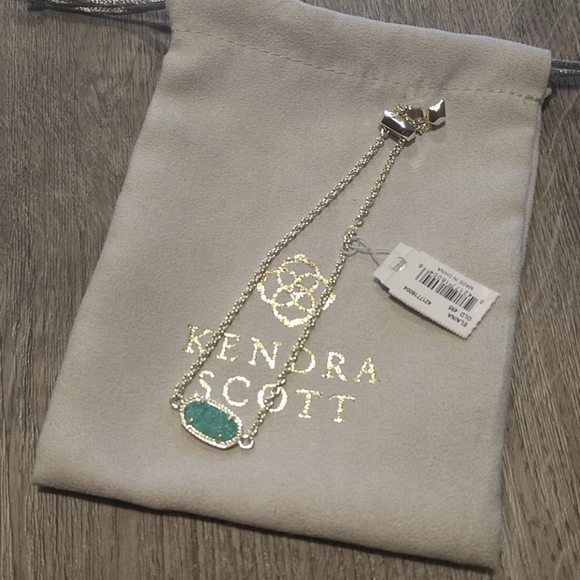 Kendra Scott Aqua Drusy Elaina Bracelet 